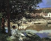 River Scene at Bennecourt, Claude Monet